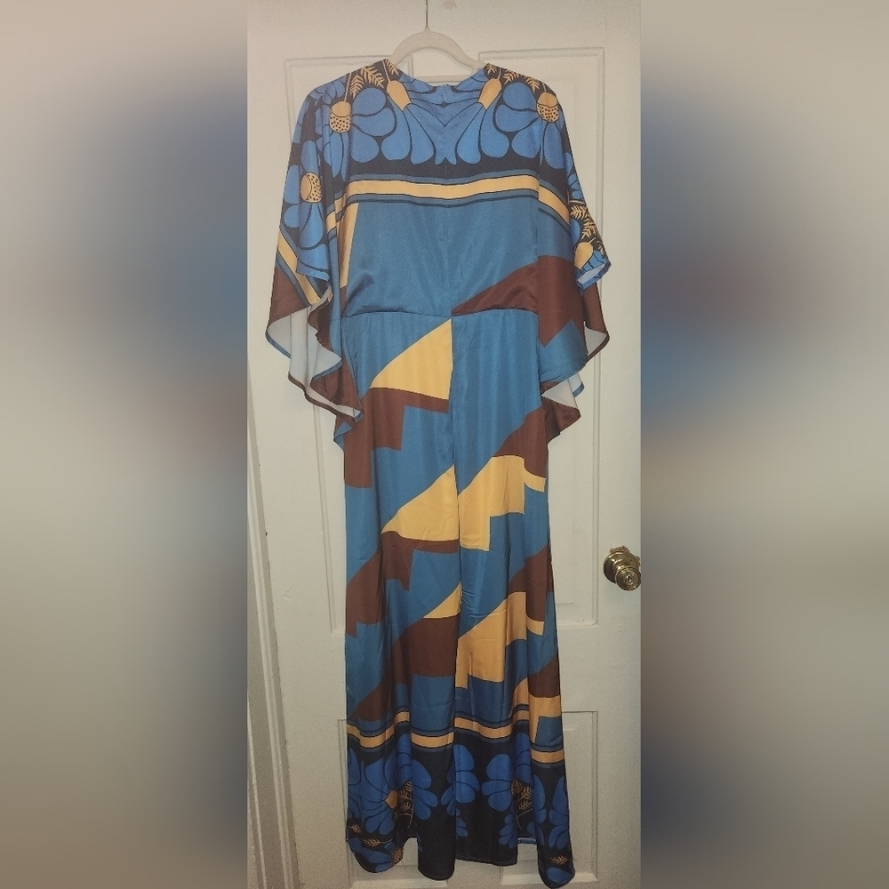 ADOR Satin Jumper Jumpsuit  Size L Worn Once! - Picture 3 of 14